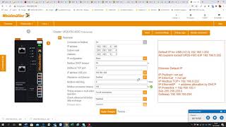 Weidmuller UR20  setup via Webserver [upl. by Ynwat]
