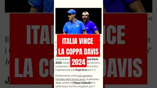 ITALIA vince coppa Davis 2024 sinner [upl. by Tiras]