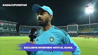 KL Rahul on partnership with Virat amp return to International cricket  IND v PAK  Asia Cup 2023 [upl. by Irim]