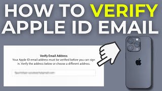 How To Verify Apple ID Email Address On iPhone 2024 [upl. by Annert]