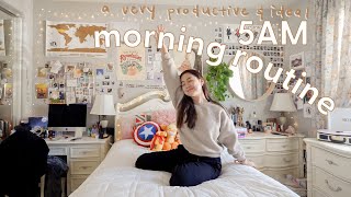 my ideal 5AM morning routine watch for morning motivation ٩◕‿◕｡۶ [upl. by Fabrice]