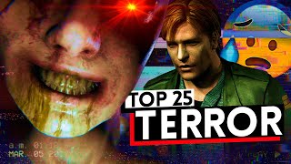 Los 25 MEJORES JUEGOS de TERROR de TODOS los TIEMPOS [upl. by Sammy105]