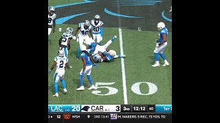 JK Dobbins rushes for a 15yard Gain vs Carolina Panthers [upl. by Eelinej93]