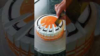 Orange flavour cake design [upl. by Ellek]