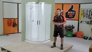 How to Install a Shower Enclosure  Mitre 10 Easy As DIY [upl. by Yenaj]