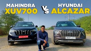 Mahindra XUV700 vs Hyundai Alcazar  The 7seater dilemma  Detailed Comparison  Times Drive [upl. by Linus]