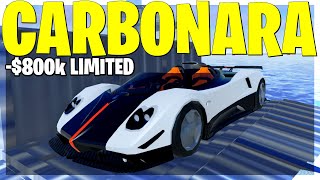 NEW LIMITED CARBONARA VEHICLE IS HERE Roblox Jailbreak [upl. by Zoarah]