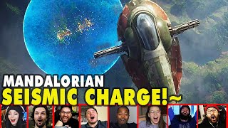 Reactors Reaction To Boba SEISMIC CHARGE On The Mandalorian Season 2 Episode 7  Mixed Reactions [upl. by Aifos]