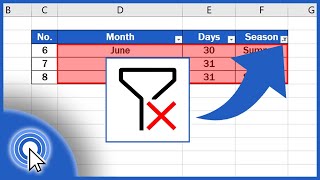 How to Clear or Remove Filter in Excel [upl. by Fleta]