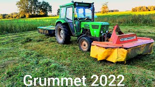 Grummet Ernte 2022 mit Oldtimertechnik GampP Agrarvideos [upl. by Jarid]