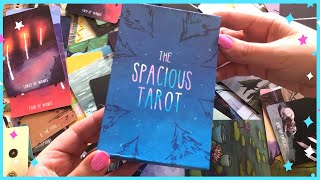 SPACIOUS TAROT by Carrie Mallon and Annie Ruygt Unboxing first impressions and full flip through [upl. by Courtund]