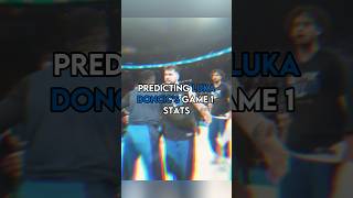 Predicting Luka Doncic’s game 1 stats 🔥🏀 shorts nba basketball [upl. by Nrevel904]