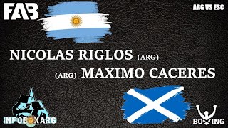 NICOLAS RIGLOS VS MAXIMO CACERES ARGENTINA VS ESCOCIA [upl. by Ailee600]