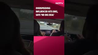 Rajat Dalal Video  Overspeeding Influencer Hits Biker Says No Big Deal [upl. by Tat]