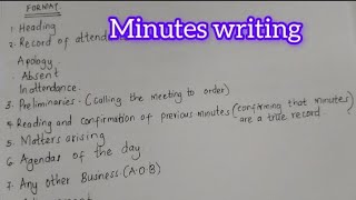 MINUTES WRITING FORMATKCSE 2024 PREDICTIONPAPER 1 FUNCTIONAL WRITING [upl. by Kosel]