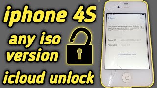 iPhone 4s iCloud Unlock  How to Unlock iCloud 4s New method 2022 [upl. by Sirenay]