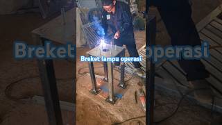 Breket lampu operasi tukanglas [upl. by Barnebas]