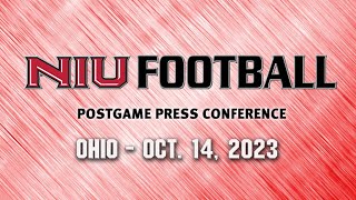 NIU Football Post Game Press Conference Ohio [upl. by Ifen]