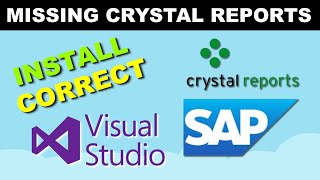 How to Install Crystal Reports For Visual Studio [upl. by Isyad]