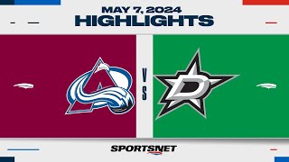 NHL Game 1 Highlights  Avalanche vs Stars  May 7 2024 [upl. by Paulina]