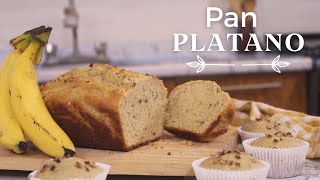 EL MEJOR PAN DE PLATANO FACIL Y RAPIDO  EL COCINA [upl. by Tamma]