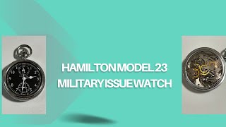 Unveil The Historical Military Issue Hamilton Pocket Watch made in 1943 [upl. by Ayouqes]