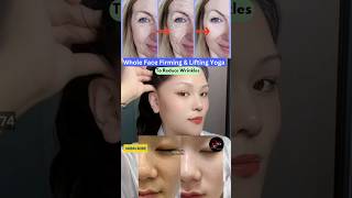 Whole Face Firming amp Lifting Yoga To Reduce Wrinkles korean yoga wrinkles antiaging shorts [upl. by Hailey645]