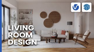 Crafting a Living Room Design with VRay for SketchUp [upl. by Airel863]