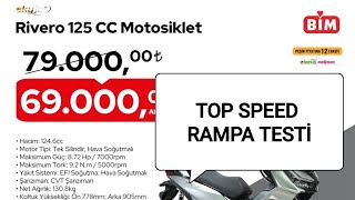 SKYJET RIVERO 125 CC SCOOTER TOP SPEED RAMPA VE SÜRÜŞ TESTİ [upl. by Rianon7]