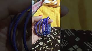 Purple Metal Bangles 80rs only dm me for orders [upl. by Nylqcaj960]