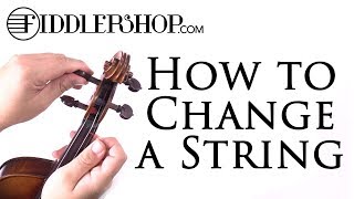 How to Change a String on Violin or Viola [upl. by Yrrab]