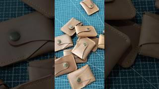 leather cardholder leatherwork leather handmade leathercrafts leathercrafter leathergoods [upl. by Ileane]