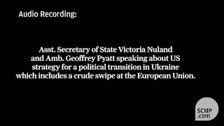 Recorded conversation between Asst Sec of State Victoria Nuland and Amb Jeffery Pyatt [upl. by Auqenaj]