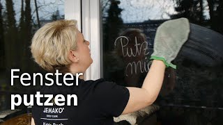 Fenster putzen nur mit Wasser  Richtig putzen in 90 Sekunden erklärt [upl. by Odanref]