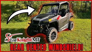 POLARIS GENERAL REAR WINDSHIELD INSTALL amp REVIEW StarKnightMT [upl. by Bodnar264]