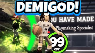 THIS RARE DEMIGOD quotPlaymaking Specialistquot IS THE BEST BUILD IN HOOPS LIFE OVERPOWERED [upl. by Agn]