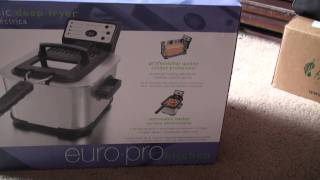 Euro Pro Deep Fryer Review [upl. by Harobed]