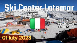 Narty w Ski Center Latemar  Obereggen  Pampeago Predazzo [upl. by Graybill]