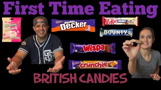 Americans Try British Candies for First Time We rank our three FAVORITES [upl. by Hamon989]