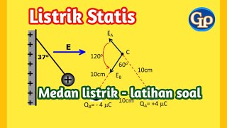 F437Medan listrik listrik statiselektrostatika latihan soal [upl. by Enicul363]