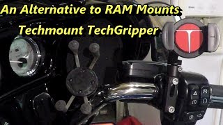 Alternative to XGrip RAM Mount Techmount TechGripper On A 2017 Harley Davidson Milwaukee Eight SGS [upl. by Dixie111]