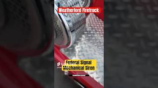 Weatherford TX Firetruck w Federal Signal Mechanical Siren Commentable Version [upl. by Etnelav]