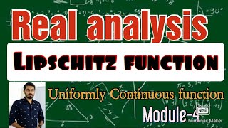 Lipschitz functionReal analysis uniformly continuous function [upl. by Irahs395]