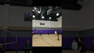 POV  over the block volleyball shortsfeed raybanmeta [upl. by Snahc206]