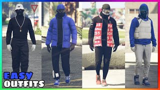 4 Easy Casual Male Semi Tryhard Outfits To Make 13 GTA Online [upl. by Carlo]