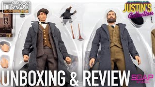 Newt amp Dumbledore The Crimes of Grindelwald Soap Studios 112 Scale Figure Unboxing amp Review [upl. by Trueblood]