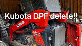 DPF delete on a 2018 Kubota SVL 75–2 sounds insane [upl. by Kinimod43]