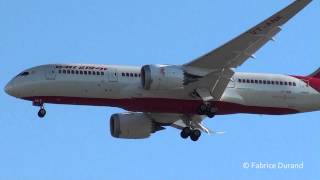 Air India 7878 Dreamliner landing 08R at Paris Roissy CDGLFPG [upl. by Mariel822]