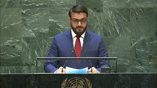 🇦🇫 Afghanistan  Chair of Delegation Addresses General Debate 74th Session [upl. by Yanahc]