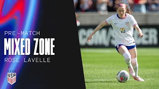 PREMATCH MIXED ZONE Rose Lavelle  USWNT vs Korea Republic  June 3 2024 [upl. by Mychal]